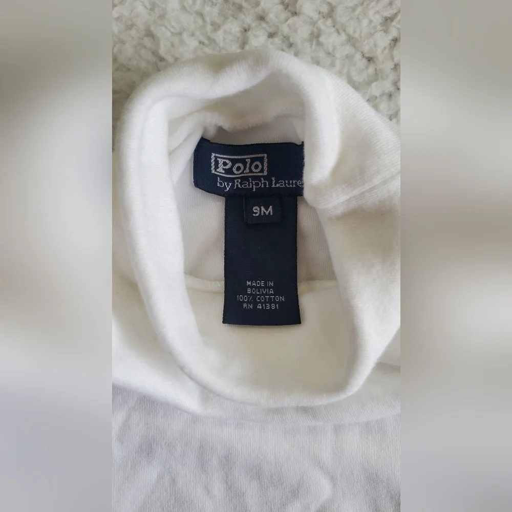 POLO by Ralph Lauren velour onesie‎ 2 pieces Size 9M